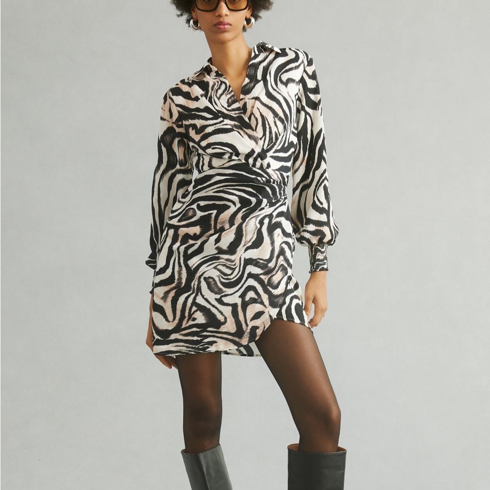 NWT By Anthropologie Printed Wrap Dress